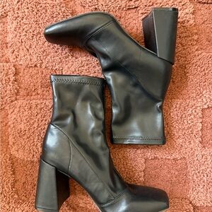 Forever 21 Black Heeled Boots